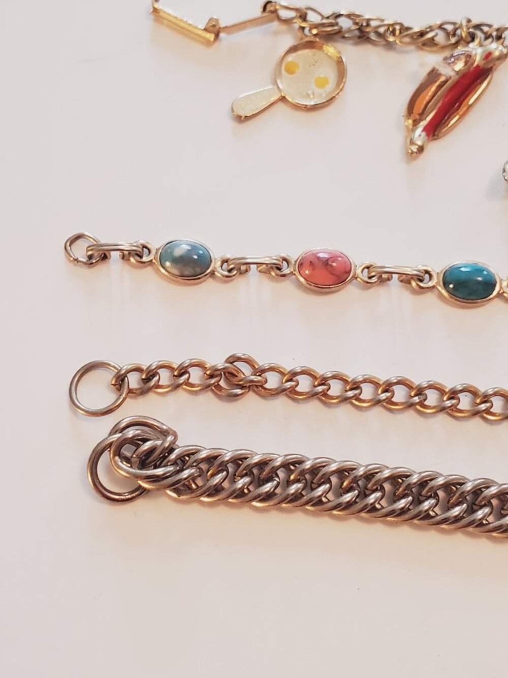 7 Bracelets, items # A-2559-2565., wt. 105 grams. - Picture 12 of 16